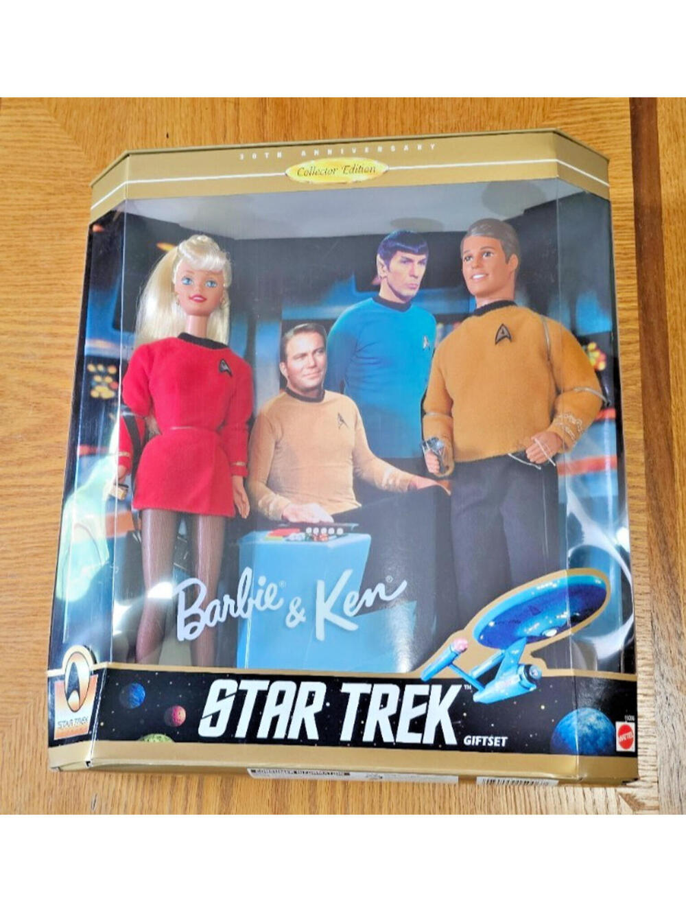 Original Doll Toy 30th Anniversary STAR TREK Barbie & Ken Mattel 15006 MIB-Seal